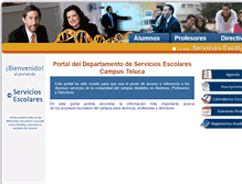 Tablet Screenshot of escolar.tol.itesm.mx