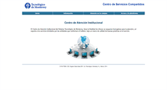 Desktop Screenshot of centrodeatencion.itesm.mx