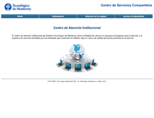 Tablet Screenshot of centrodeatencion.itesm.mx