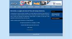 Desktop Screenshot of fisica.mty.itesm.mx