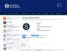 Tablet Screenshot of cienciasbasicas.tol.itesm.mx